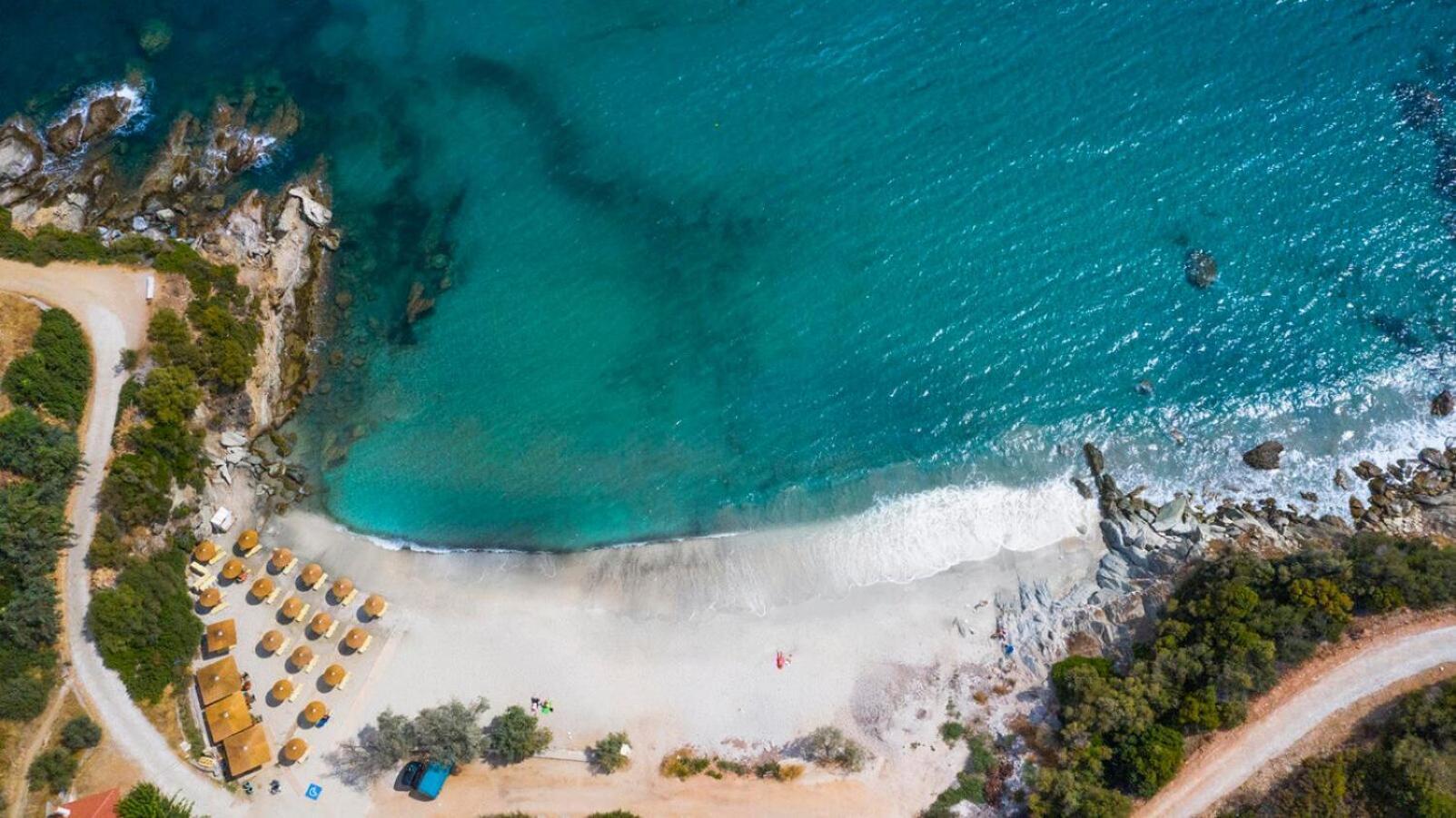Aegean Beachfront Petriaí Kültér fotó